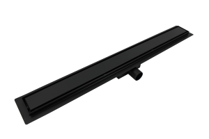 Odpływ prysznicowy liniowy Designe 90 cm czarny 2 w 1