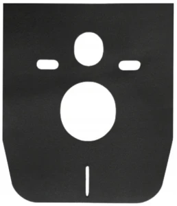 Pianka wygłuszająca czarna, wiszący WC/bidet