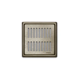 Kratka RIB 150x150mm - kolor brąz do wpustów ⌀130 oraz ⌀150