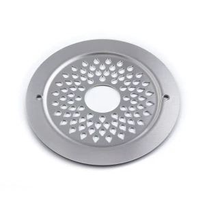 Purus S-Serie Drop Stainless Ø179 z wlotem – Ruszt ze stali nierdzewnej do wykładzin winylowych