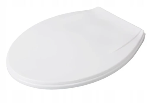 Deska sedesowa  PPC biała - uniwersalna typu "O" ekonomiczna, rozstaw zawiasów 110-180mm, waga 1000g