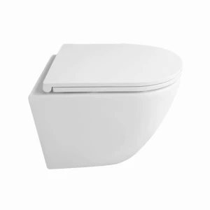 Miska WC UMEA TORNADO Biała - wirowa, odpływ 10cm, rozstaw otworów 18cm + deska SLIM